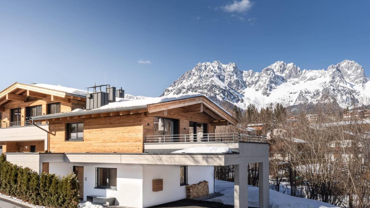 Geniessen Sie Bergblick & Sauna Im Modernen Chalet Going am Wilden Kaiser Exteriör bild
