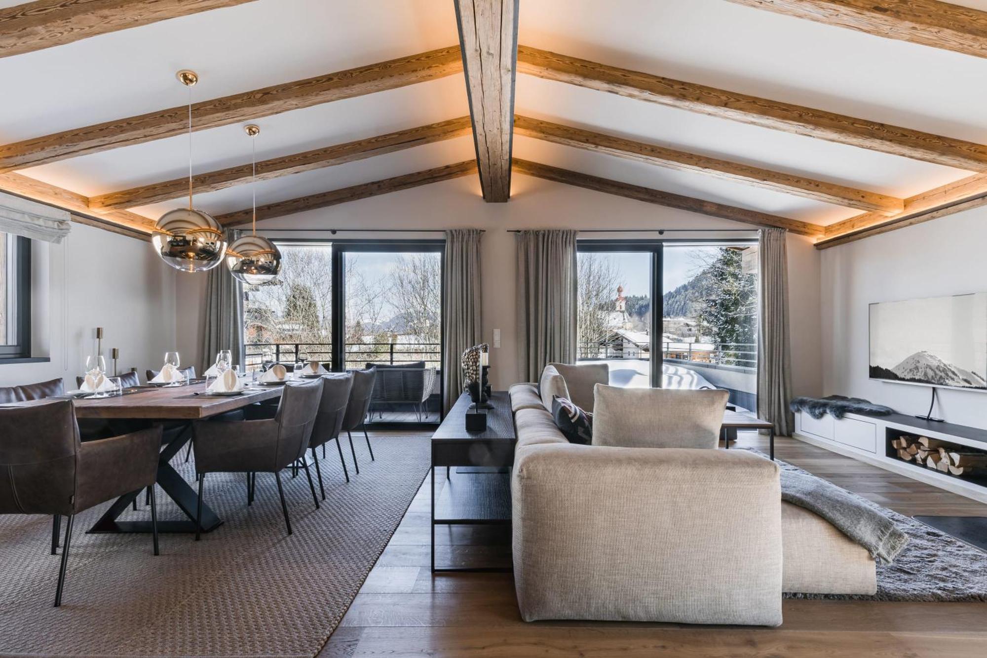 Geniessen Sie Bergblick & Sauna Im Modernen Chalet Going am Wilden Kaiser Exteriör bild